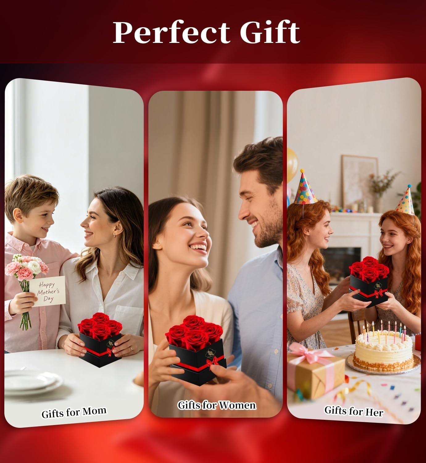 Gifts for Mom Birthday Gifts for Women Preserved Rose Forever Flower Eternal …