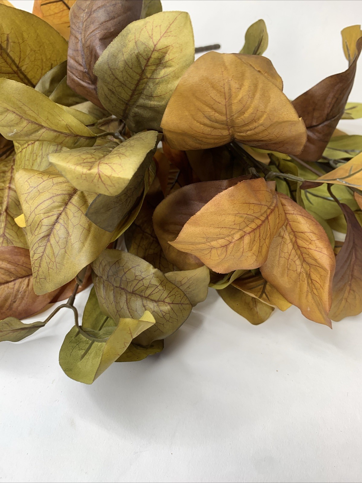 2- BRAND NEW MICHAELS STORES FALL BUSHES 11 STEMS EACH RARE MAGNOLIA