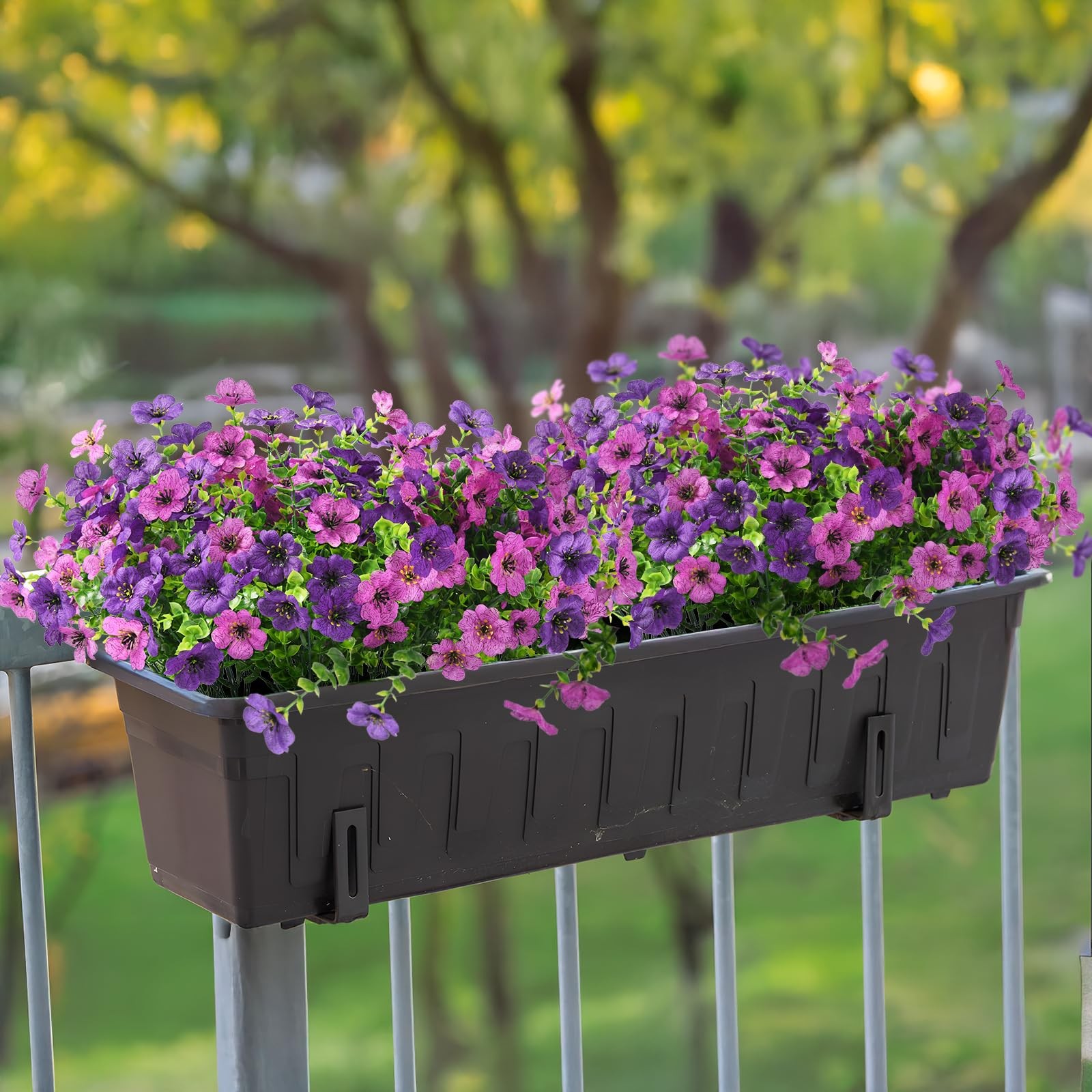 ZFProcess Artificial Flowers Faux Plants Outdoor Fake Flowers Spring Decor,12
