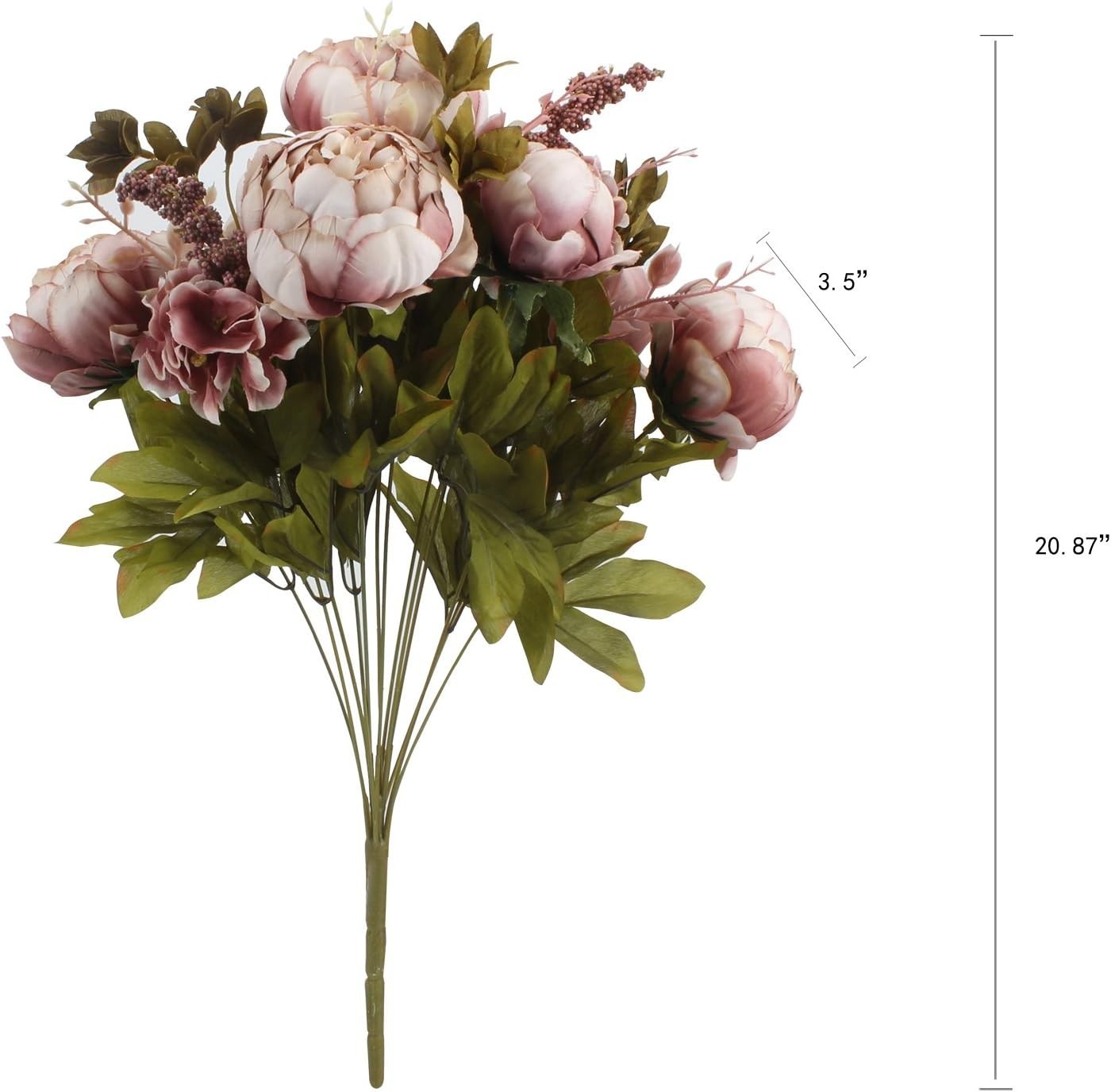 Elegant Sweetened Bean Artificial Peony – Perfect for Weddings & Home Interiors