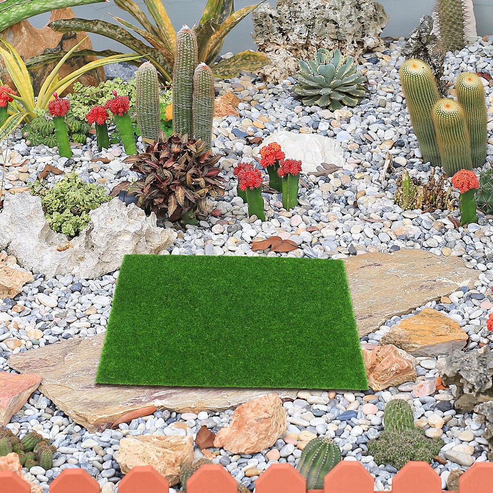 16Pcs Fake Moss for Crafts Realistic Artificial Moss Mat Green Simulation Turf