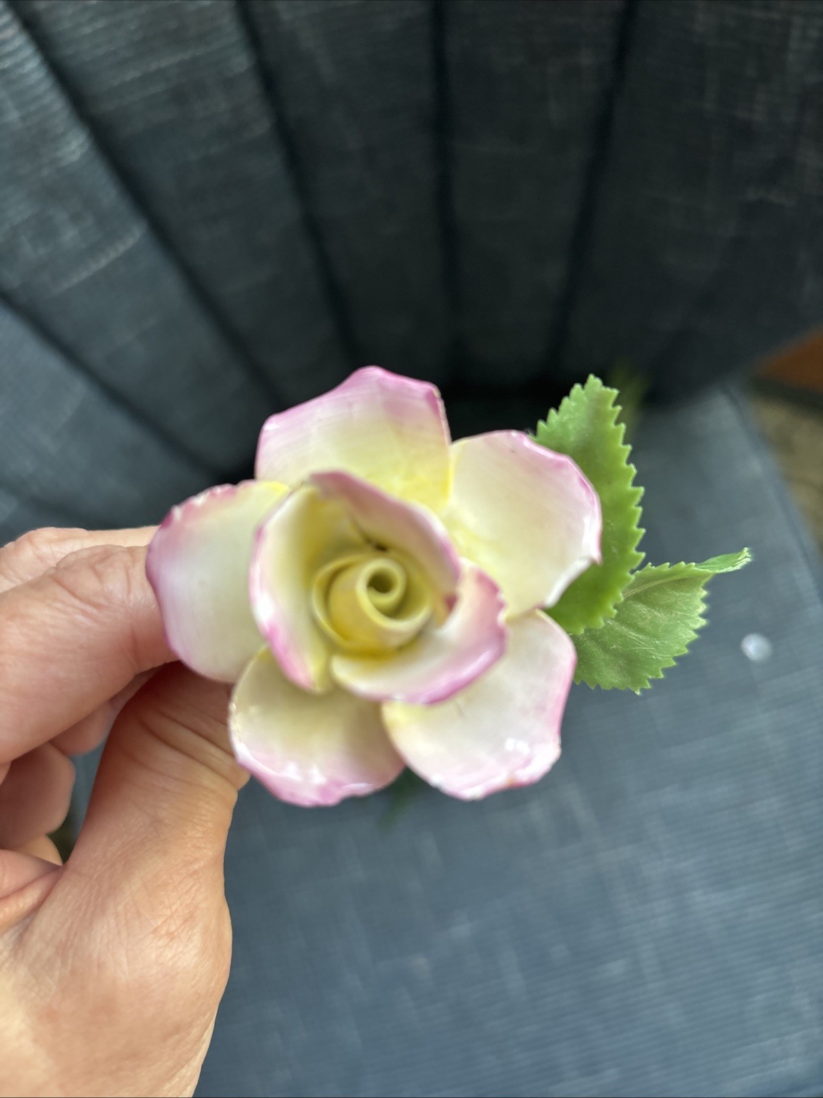 VTG Fine Bone China Flowers Crysanthemum & Yellow Rose Mixed Handmade Realistic