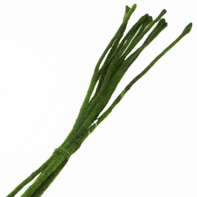 10 x THICK MOSS STICKS, STEMS – 100CM – WIRED, BENDABLE, ARTIFICIAL, FAKE, VASE