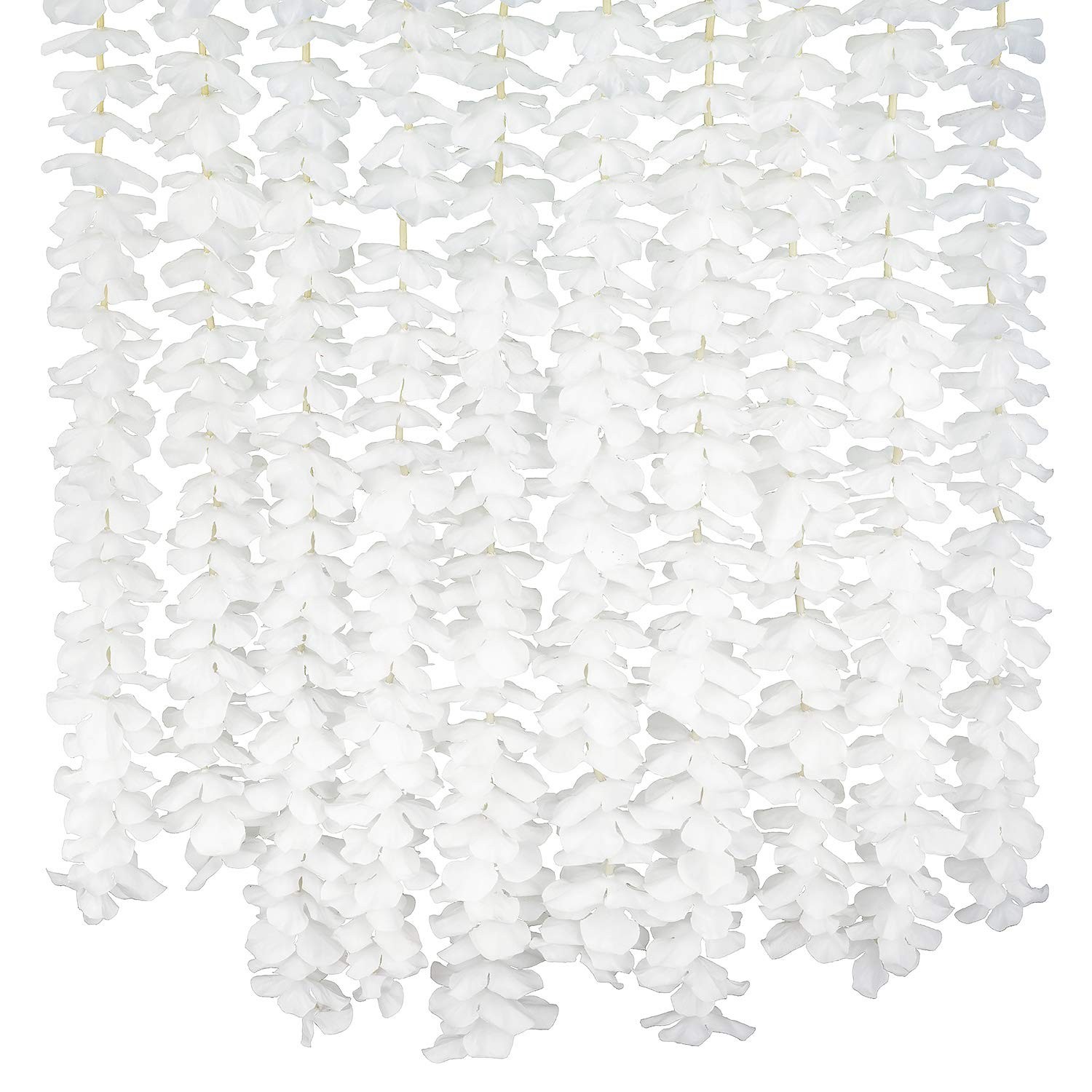 10 Pack 6.5 Feet / 78 inch Wisteria Artificial Fake Hanging Flowers Silk Vine…