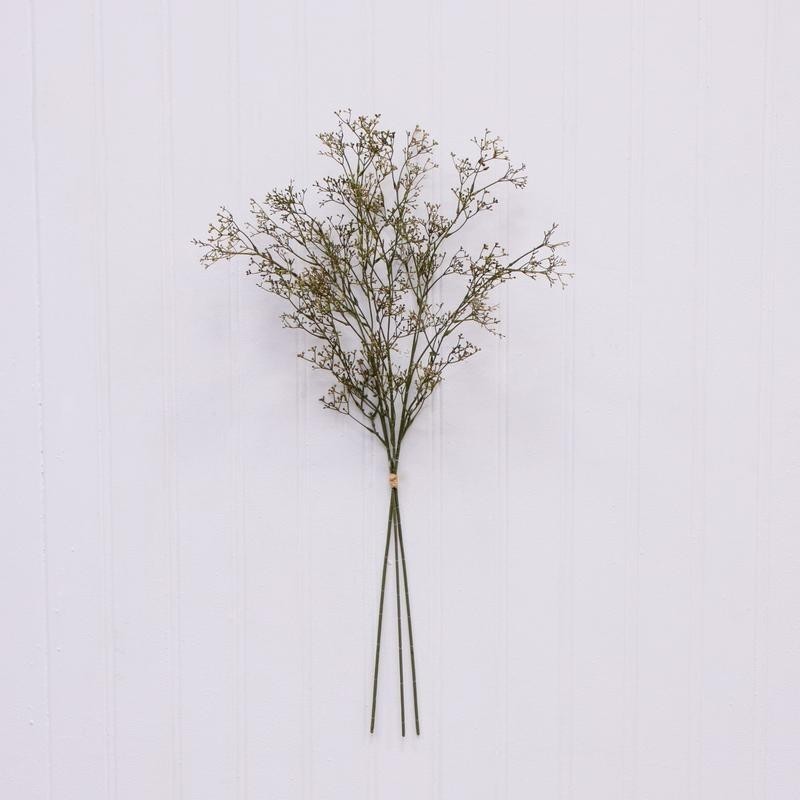 Artificial Dried Rice Stem Bundle Set of 3 Indoor Decor DIY Arrangement Natural