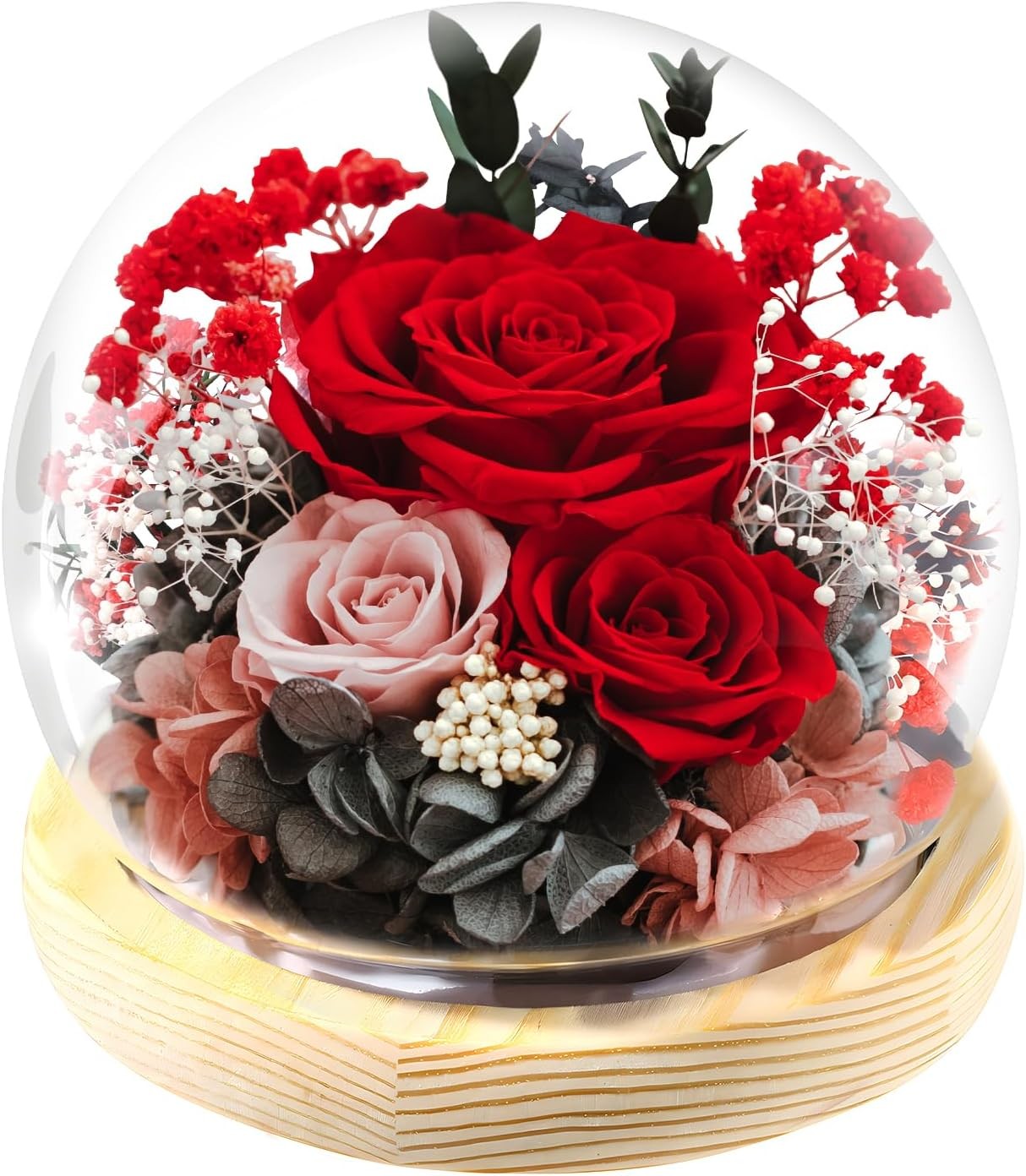 FIACO Valentines Day Gifts for Her Preserved Rose Forever Fresh Flowers for Deli