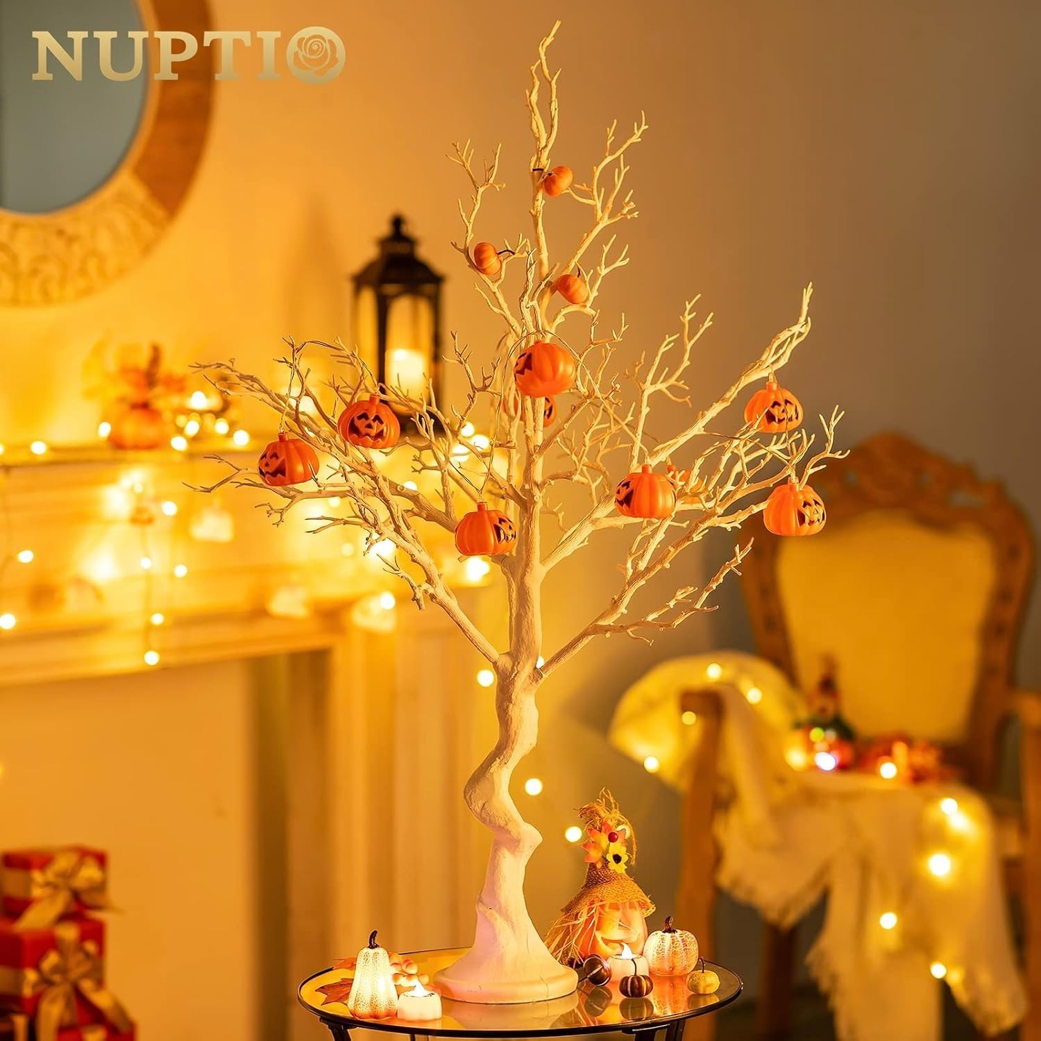 White Christmas Tree Branch Artificial 31.5 Inch Tall Manzanita Tree Halloween