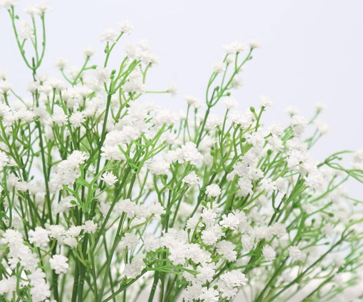 Lifelike 9 Pack Baby’s Breath Flowers – Ideal for Home Decor & Wedding Bouquets