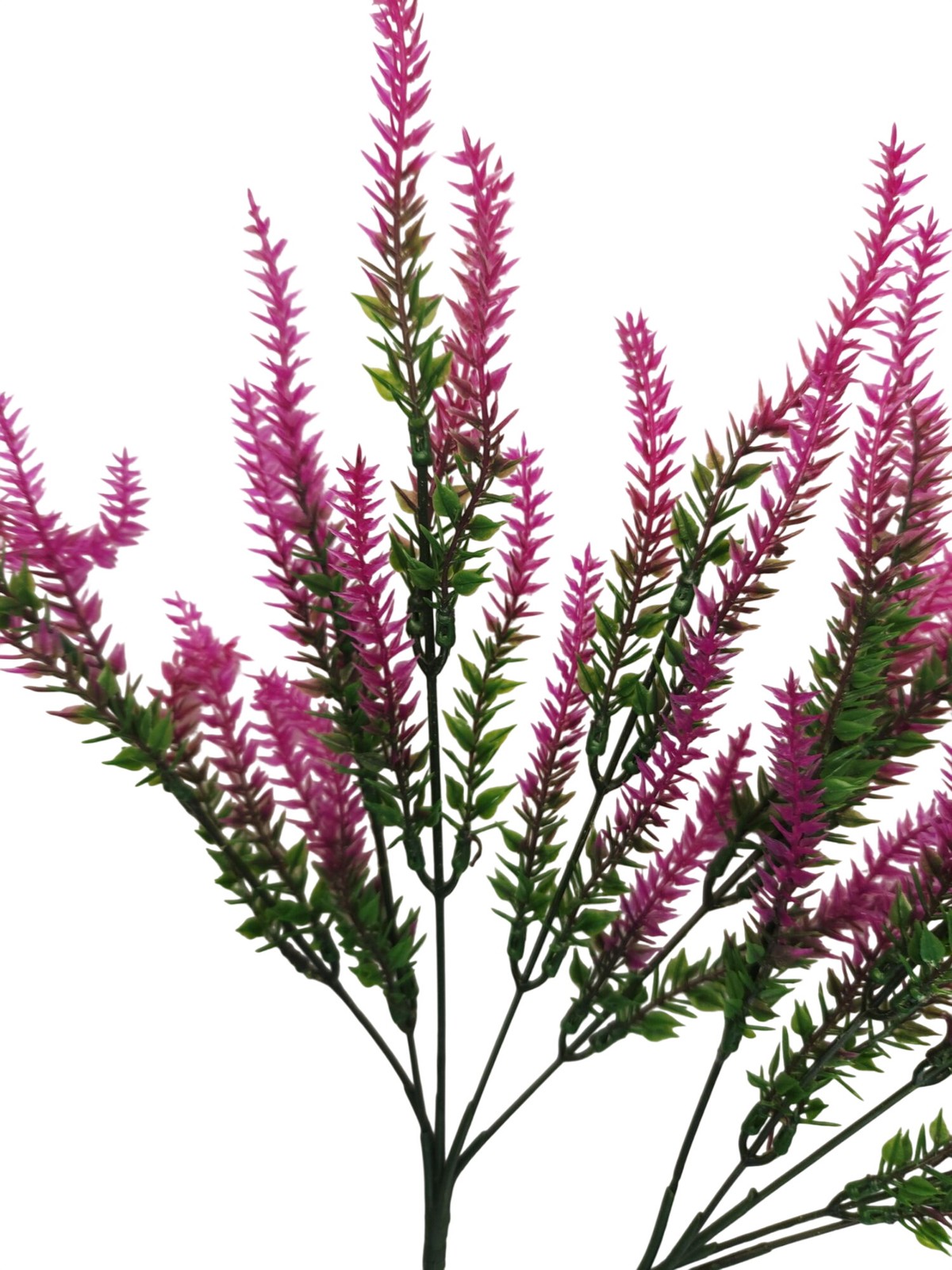 Fuchsia Pink Faux Lavender Stems Artificial Heather Spray Floral Filler Wreath F