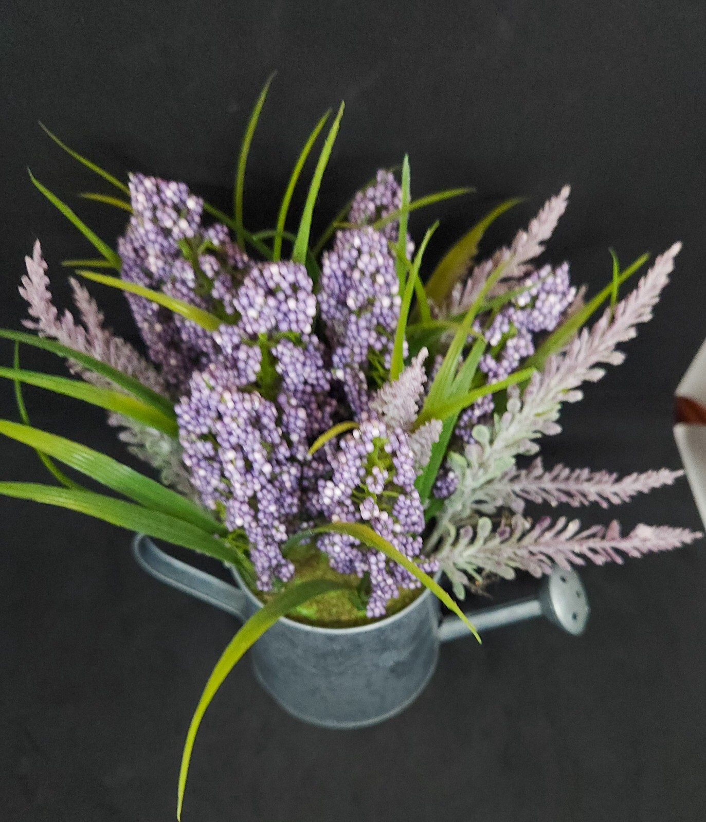 lavender in metal watercan home decor