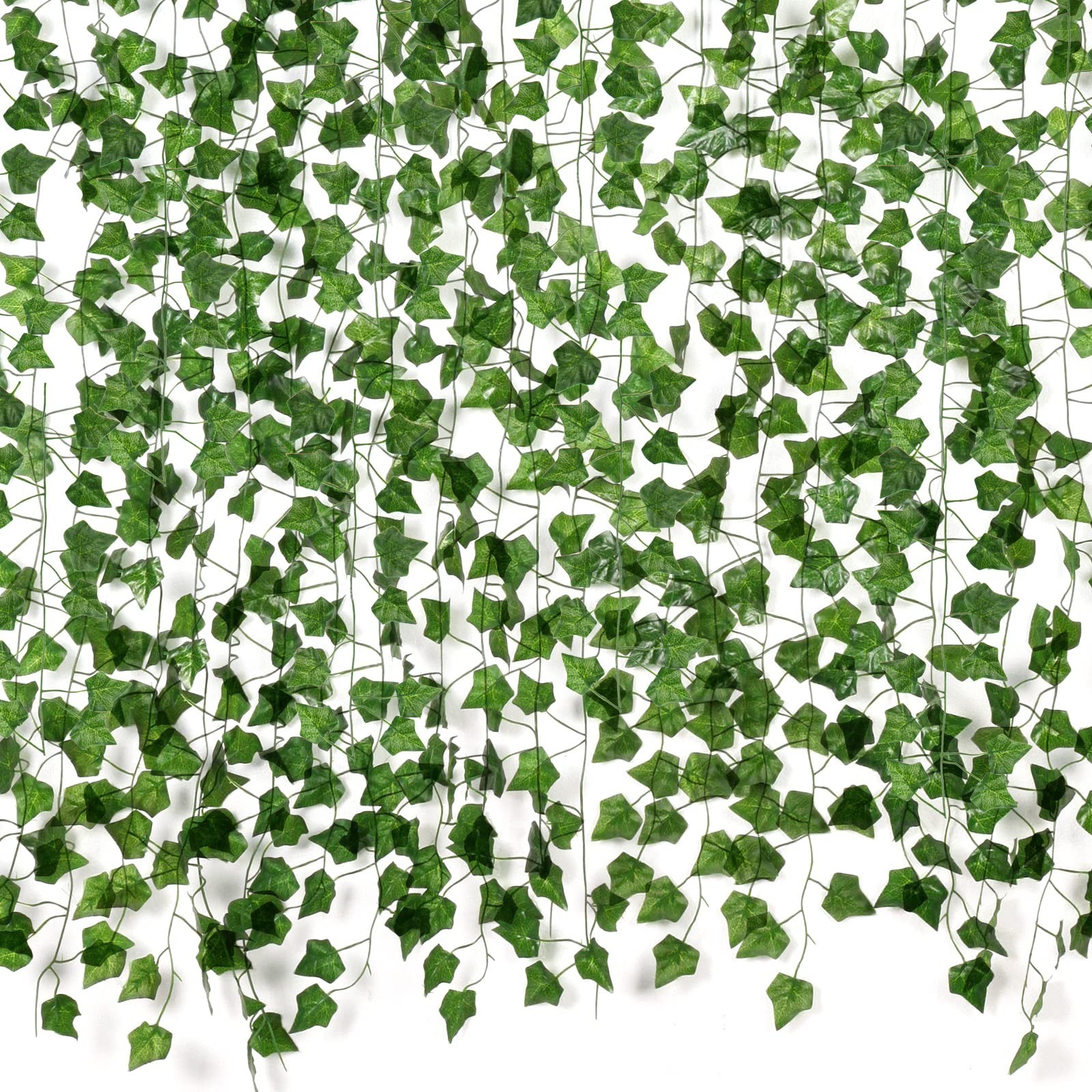 Fake Ivy Vines for Room Decor – Aesthetic Artificial Greenery Garlands 672FT 96P