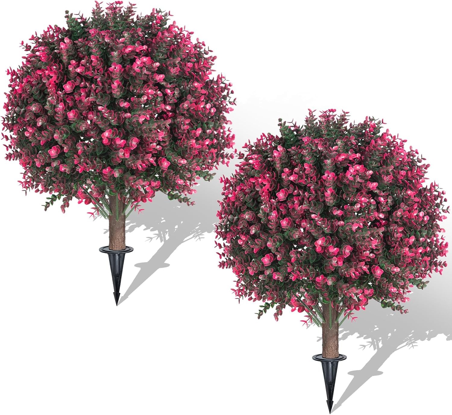 UV Resistant Simulated Greenery Bush, Simulated Roses and Green Boxwood Plants