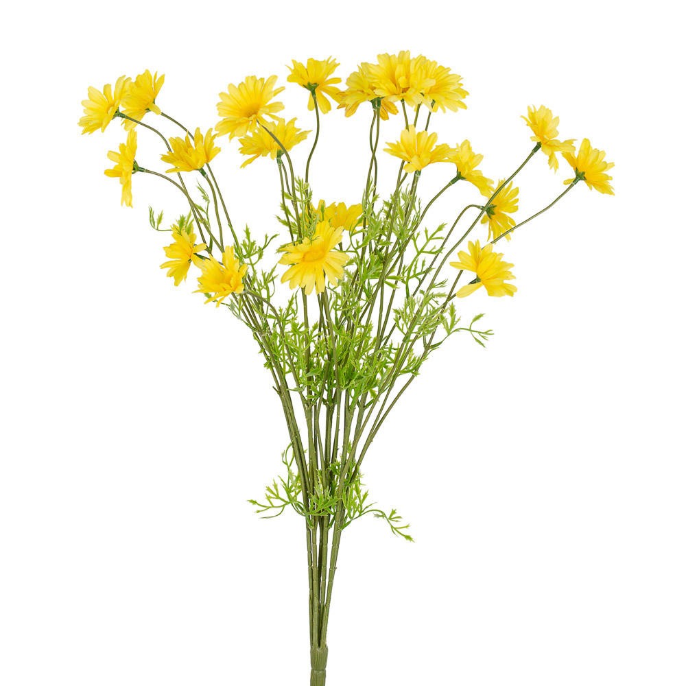 23″ Yellow Artificial Wildflower Daisy Floral Bush