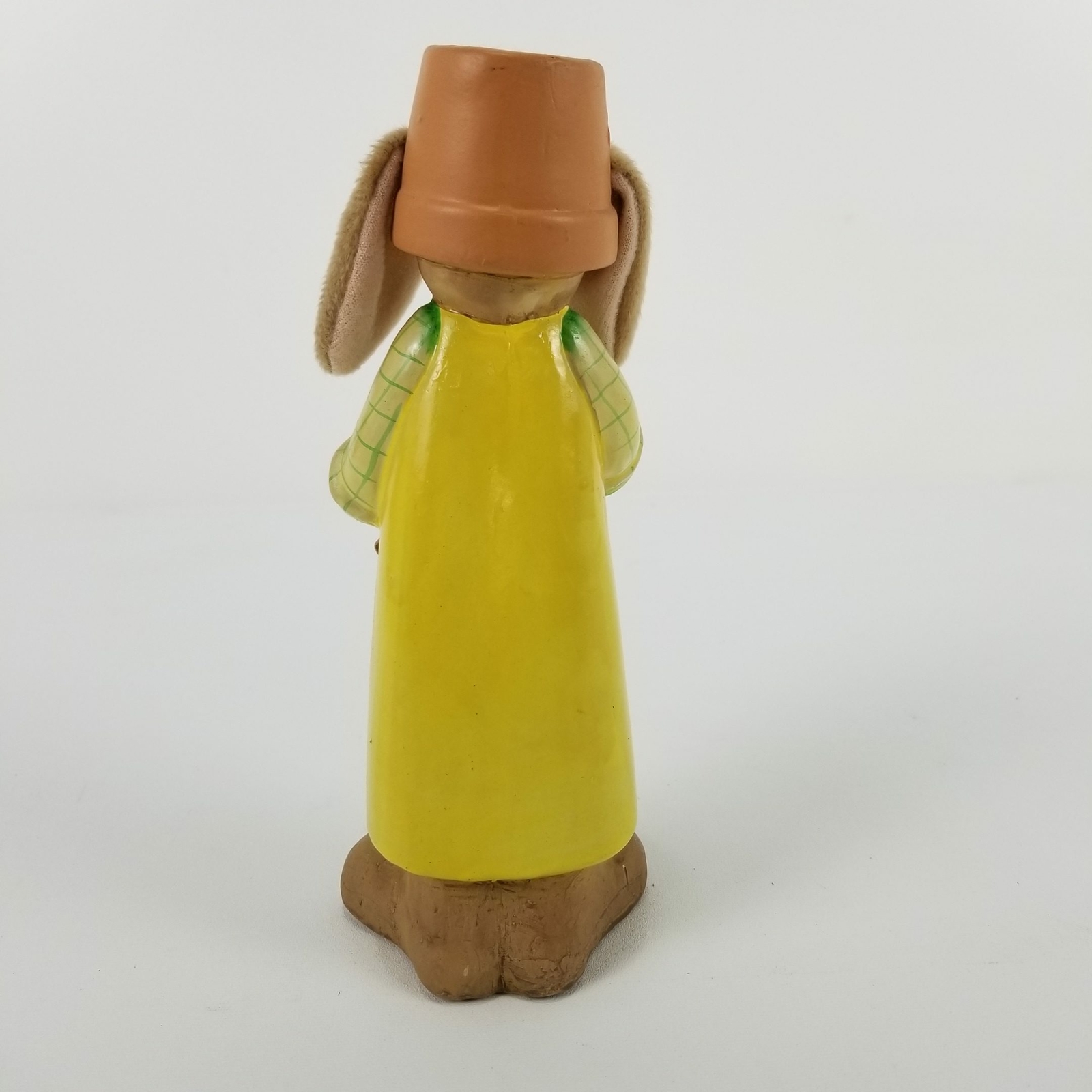 Whimsical Hide and Seek Bunny Statue for House Plant