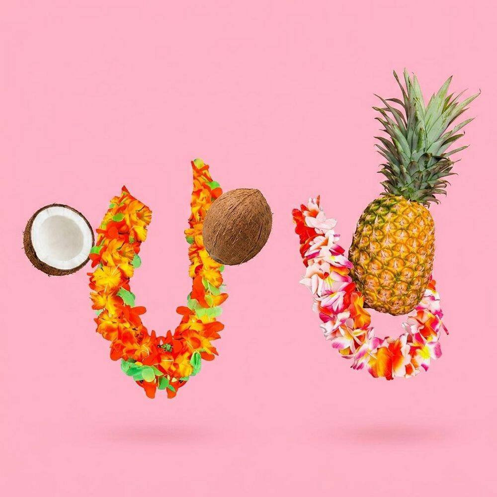 1.7 in Artificial Multicolor Indoor/Outdoor Tropical Hawaiian Flower Leis Party