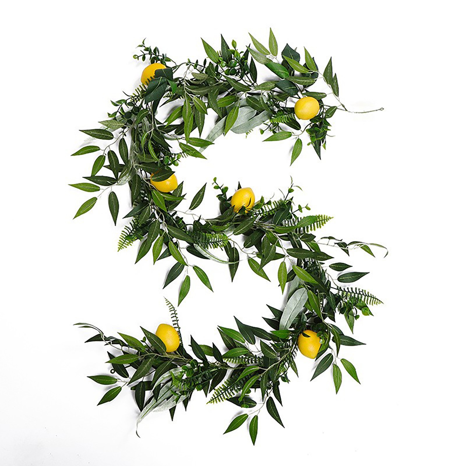 Artificial Lemon Garland Decorative Lifelike Greenery Lemon Vine Garland For US