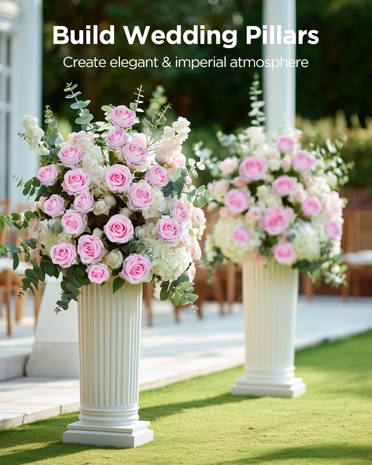 Pink Fake Velvet Silk Rose Artificial Faux Flower DIY Wedding Decor 50 PCS