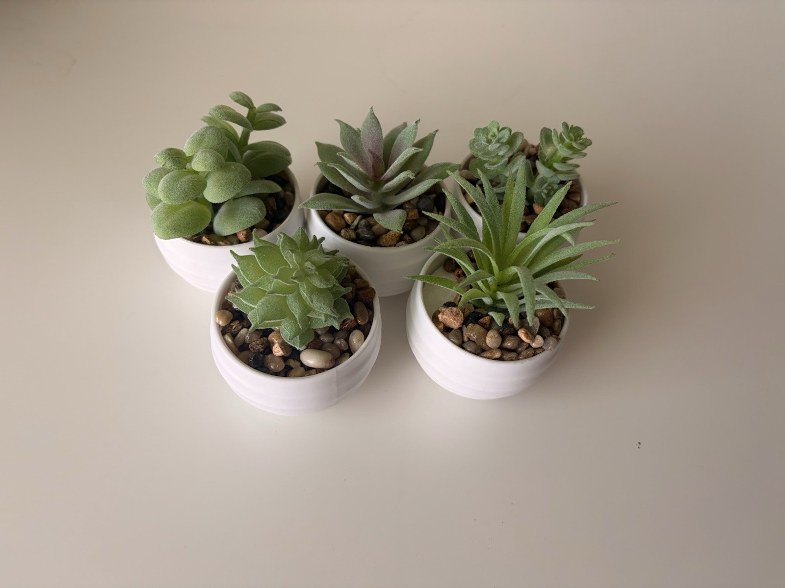 5 PC Asthetic Mini Plants Artificial Succulent Plants For Office Or Home deco