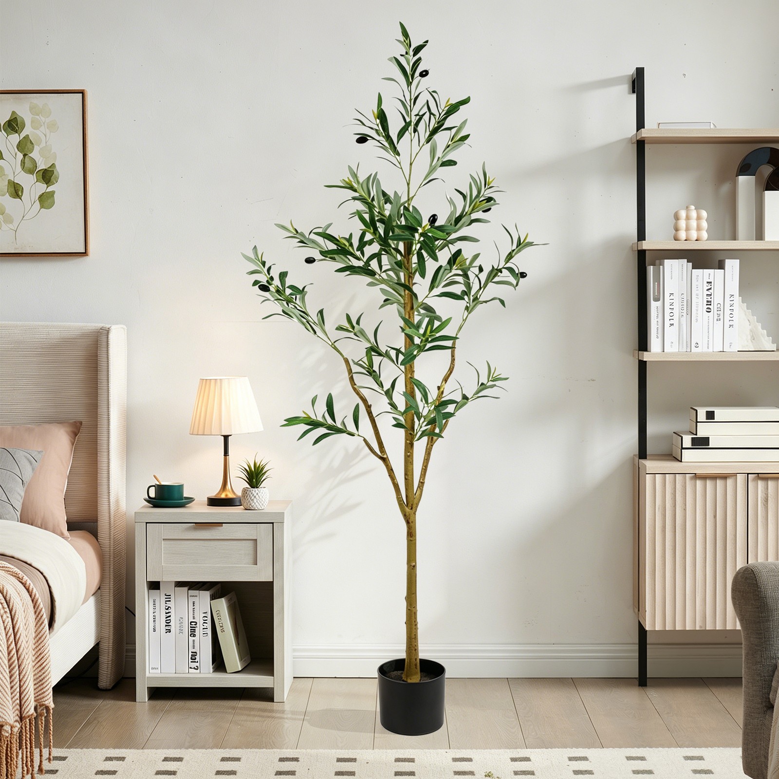 5FT Tall Faux Realistic Olive Trees Artificial Olive Tree For Indoor Home Decor