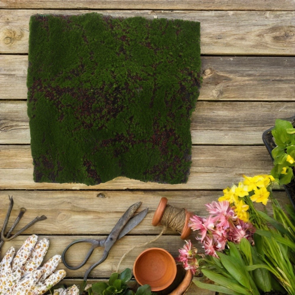 Moss Sheets for Crafts Fake Mats Artificial Green Grass Effect Carpet