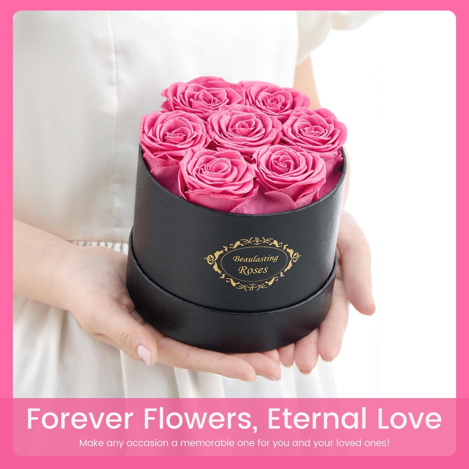 Preserved Roses in a Box Long Lasting Roses Last a Year Forever Romantic Gift…