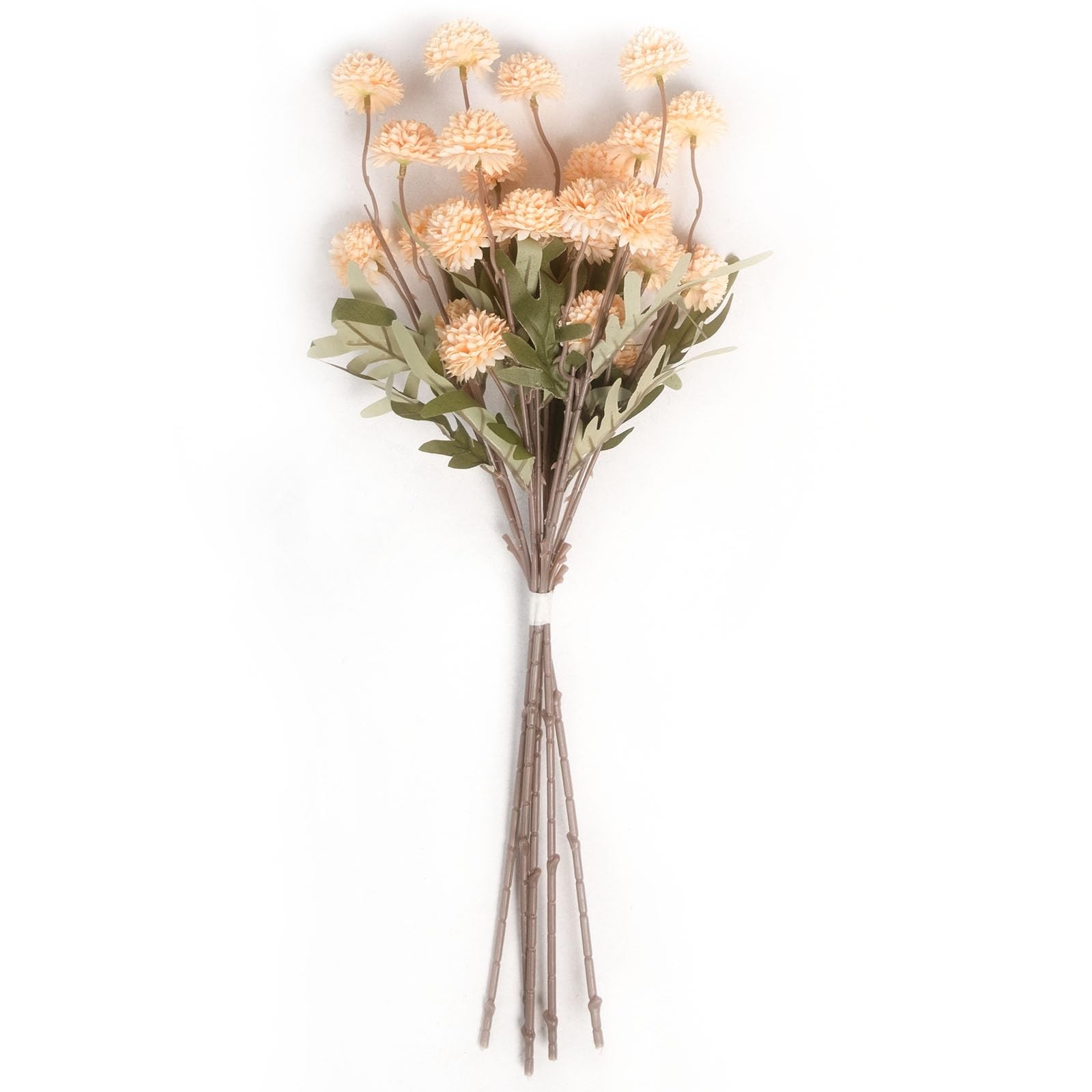 5 Pcs 20″ Artificial Chrysanthemum Silk Flowers, Small Fake Flowers with Long…