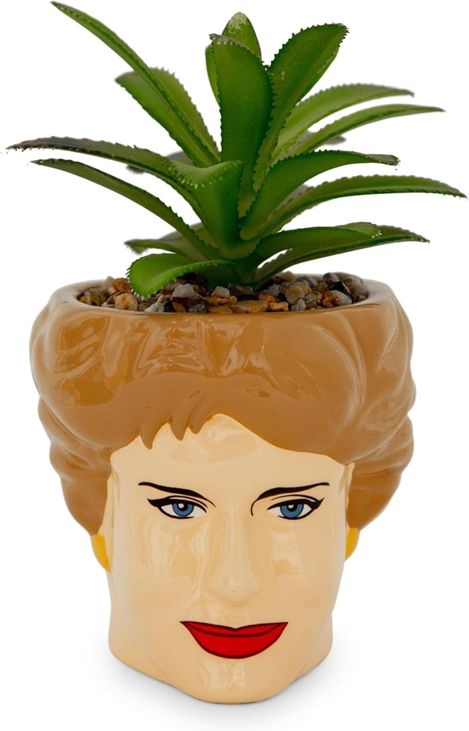 The Golden Girls Blanche 3-Inch Ceramic Mini Planter With Artificial Succulent