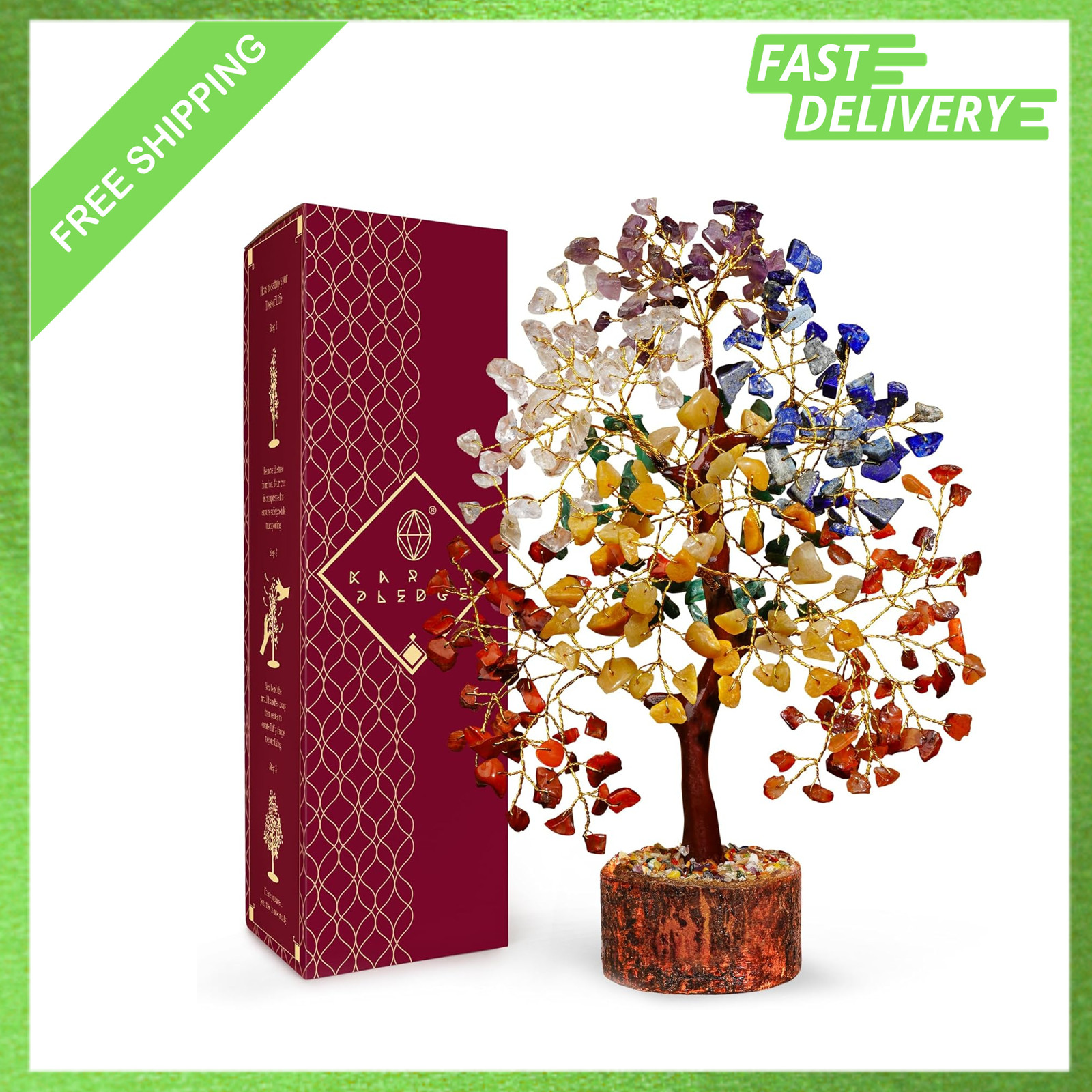 Crystal Tree of Life Decor, Healing Crystal Tree, Chakra Balance Gift, Home