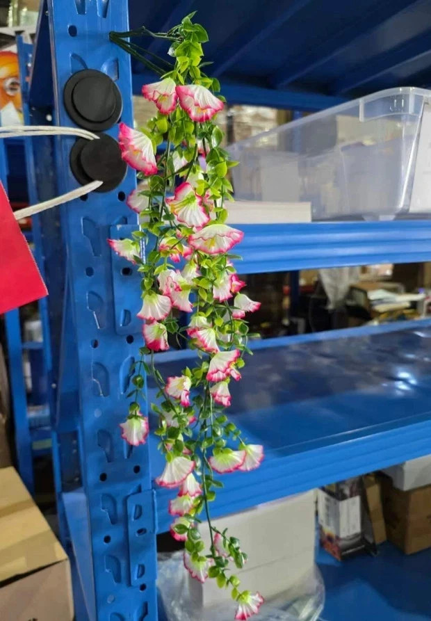 4PCS Artificial Morning Glory Vines UV Resistant Hanging Flowers Outdoor Decor