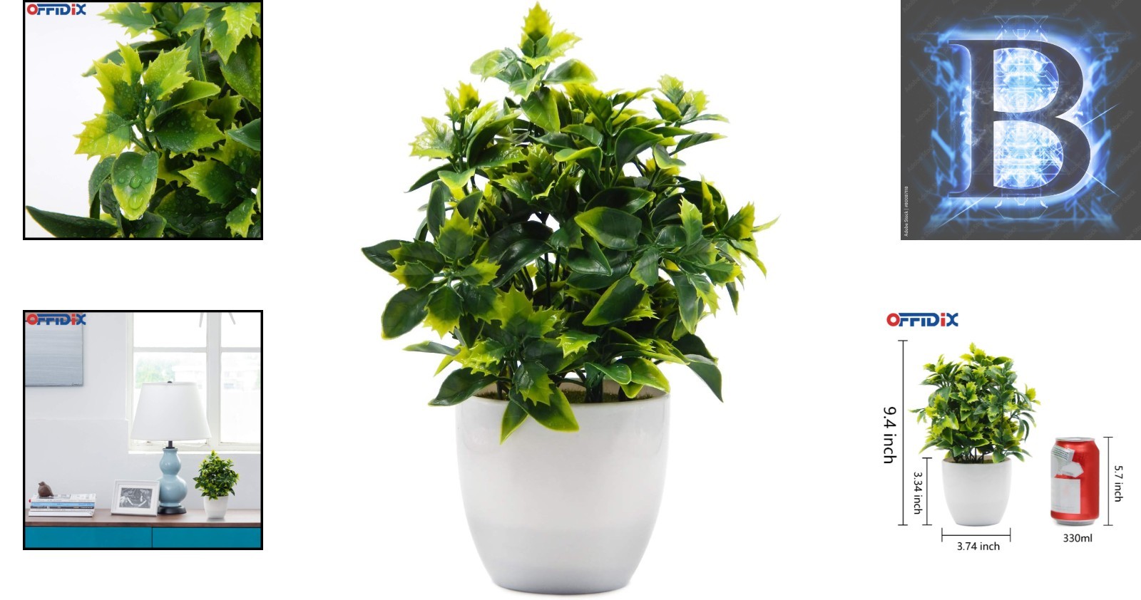 Realistic Artificial Plant in Round Pot – Ideal for Home and Office Interiors