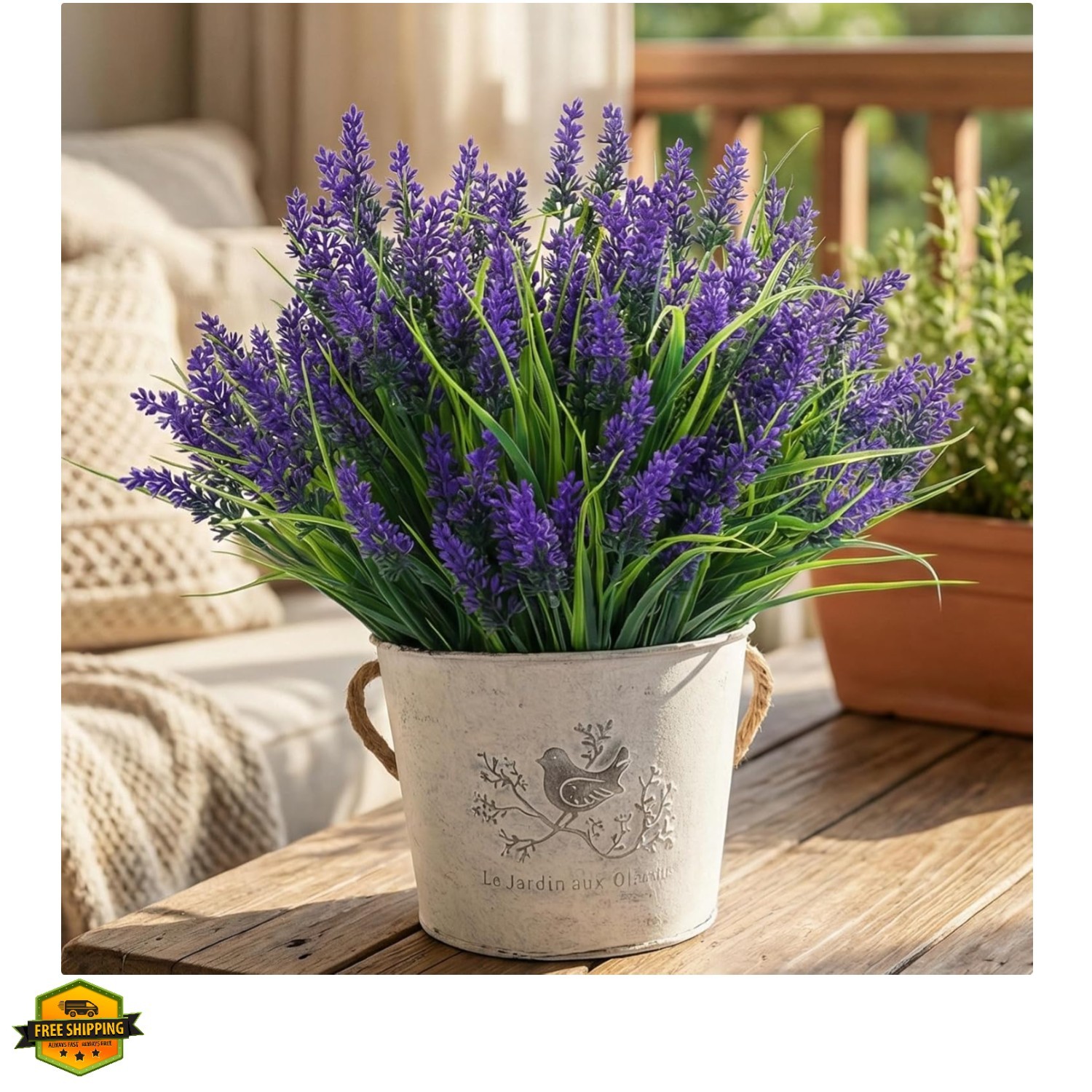 Outdoor Artificial Flowers UV Resistant 12pcs Fake Monkey Grass with Flowers …
