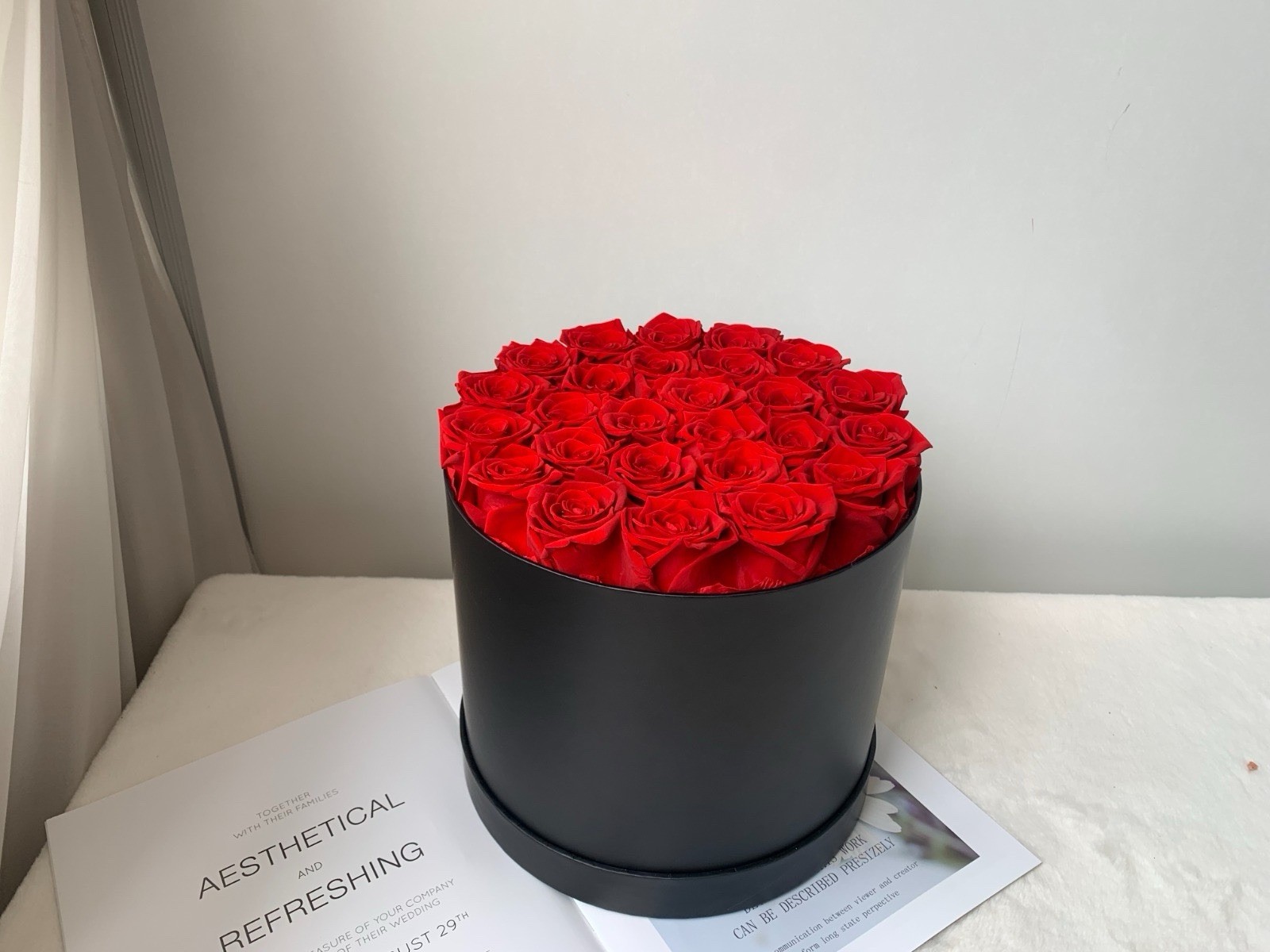 26 Piece Forever Preserved Roses In A Box Preserved Flowers Rose Gifts