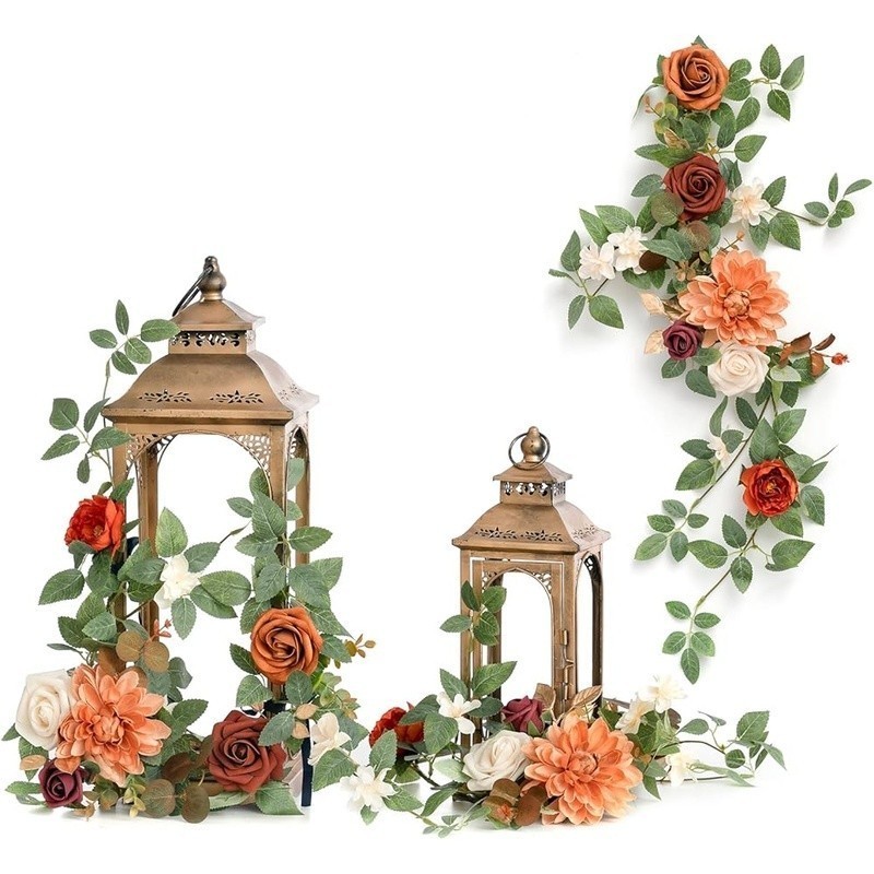 Fake Flower Garland Set 6pcs 1.8ft Flexible Vines Wedding Decor Home Party New