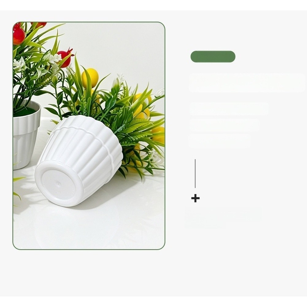 Plastic Artificial Fruit Tree 20cm Height for Home Office Tabletop Decoration