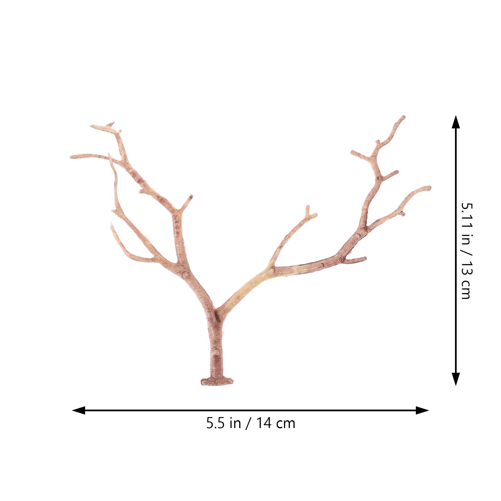 12pcs Artificial Antler Shaped Tree Branches Light Brown Plastic Twigs for DI…