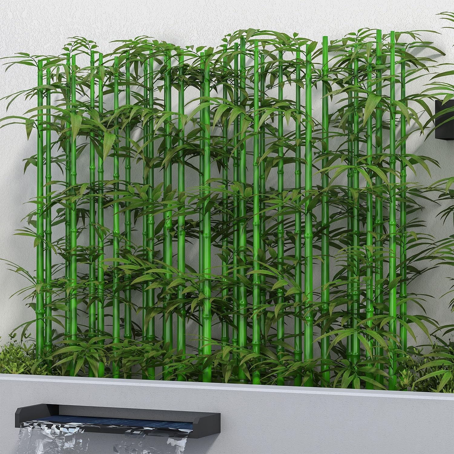 Artificial Bamboo Tree 5ft Fake Bamboo Privacy Screen Plants 10Pack