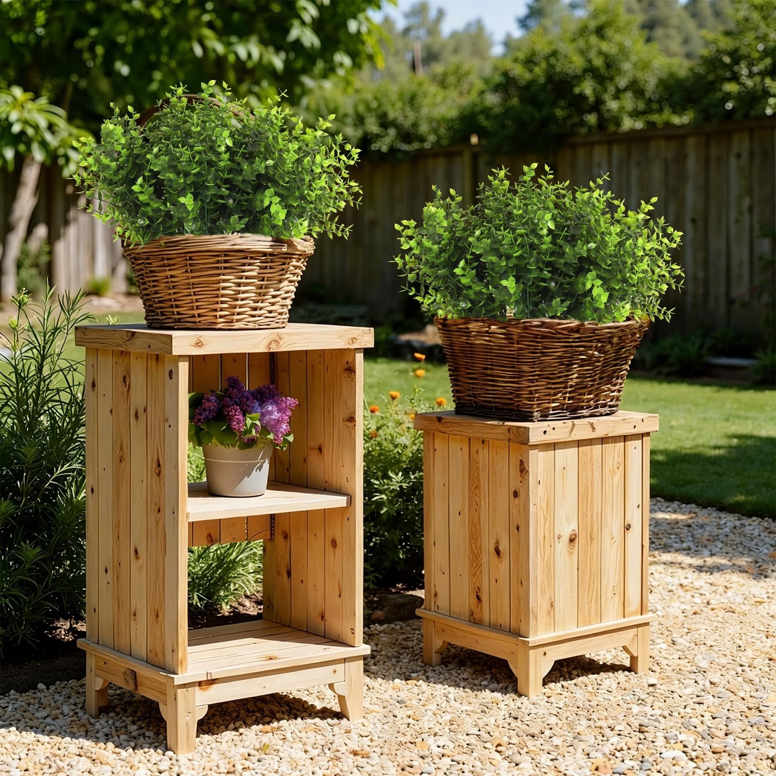 12 Large Artificial Boxwood Stems – Faux Greenery for Home, Garden, Wedding Deco