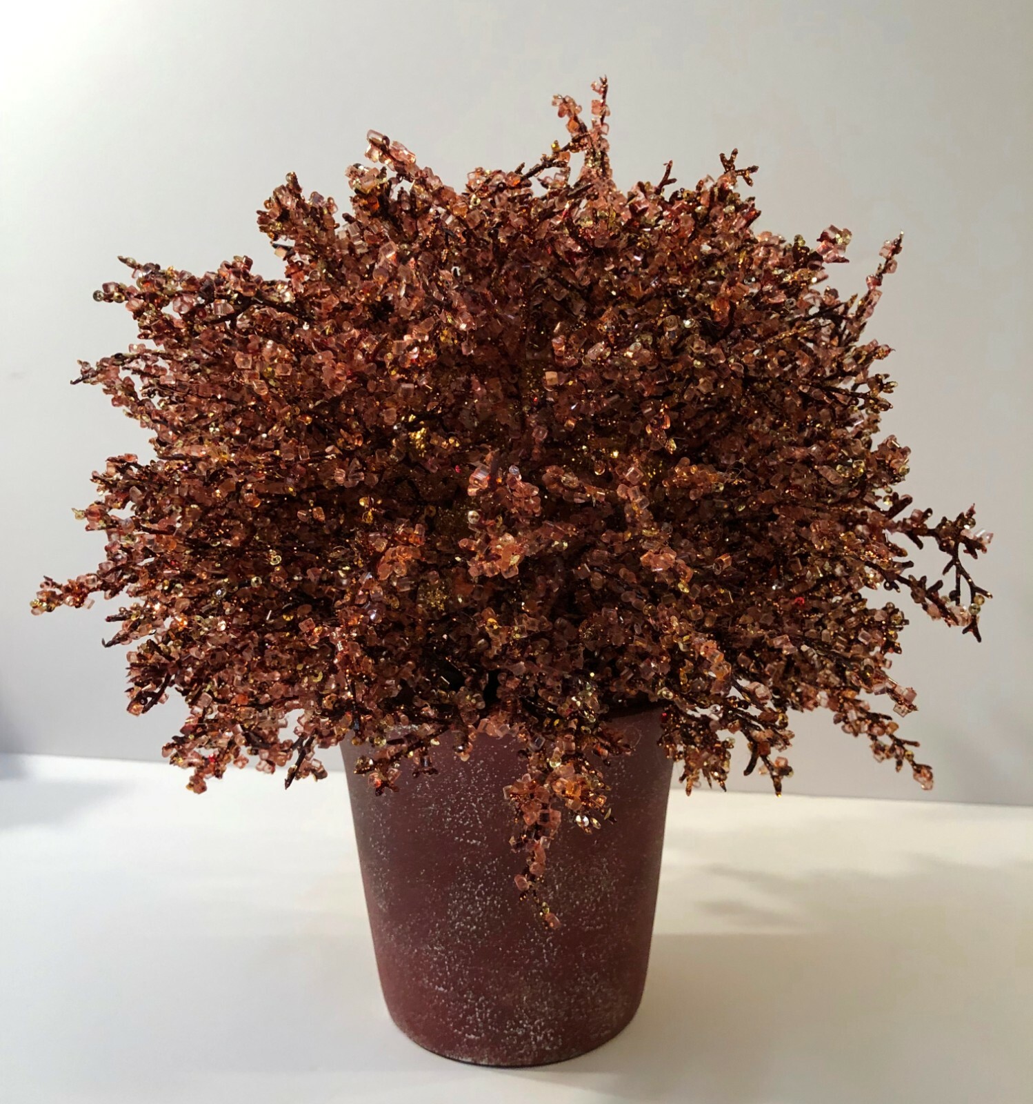 CRATE AND BARREL – DECORATIVE CRYSTAL BEADED, FLORAL TREE