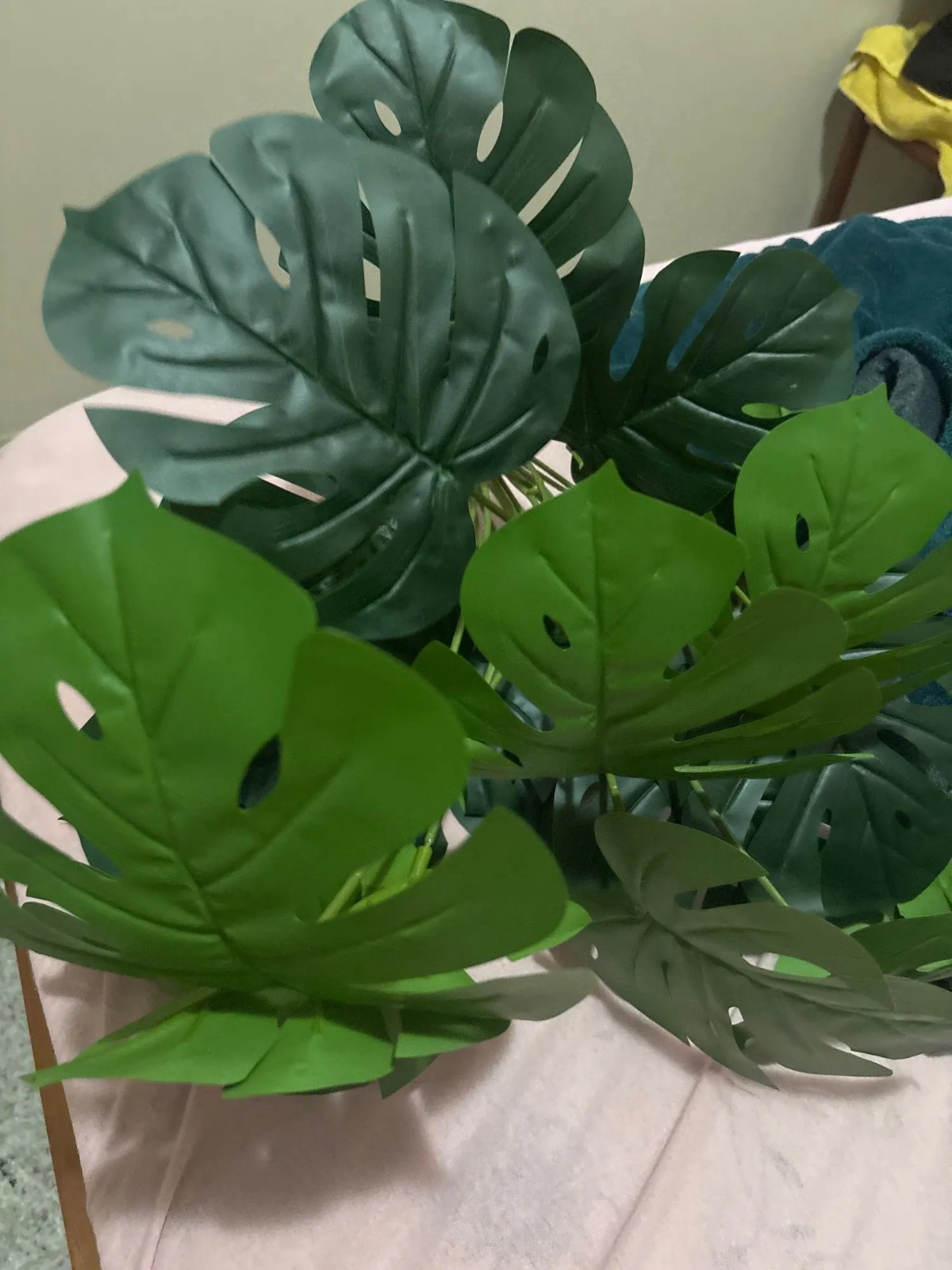 Artificial Palm Tree Realistic Faux Tropical Plant Plastic for Home Office Decor