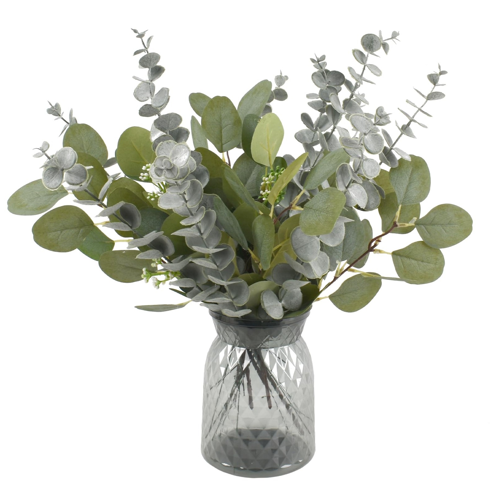 20pcs Artificial Eucalyptus Stems 15 Inch Fake Greenery Branches Eucalyptus L…