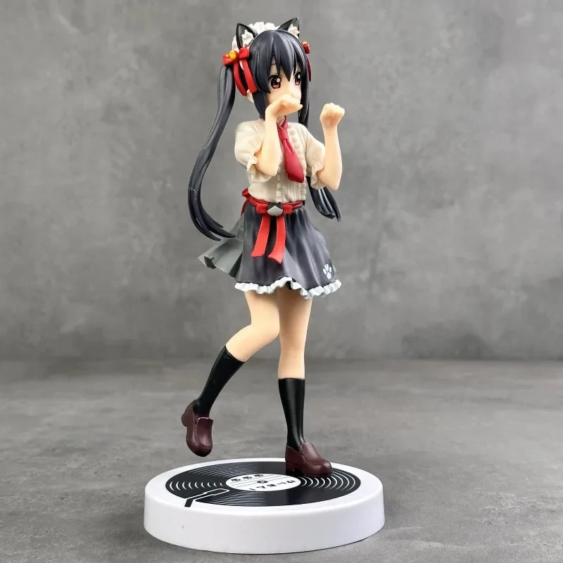 K-On Azusa Nakano Figure Cat Style Maid Costume Anime Collection PVC Model Toy