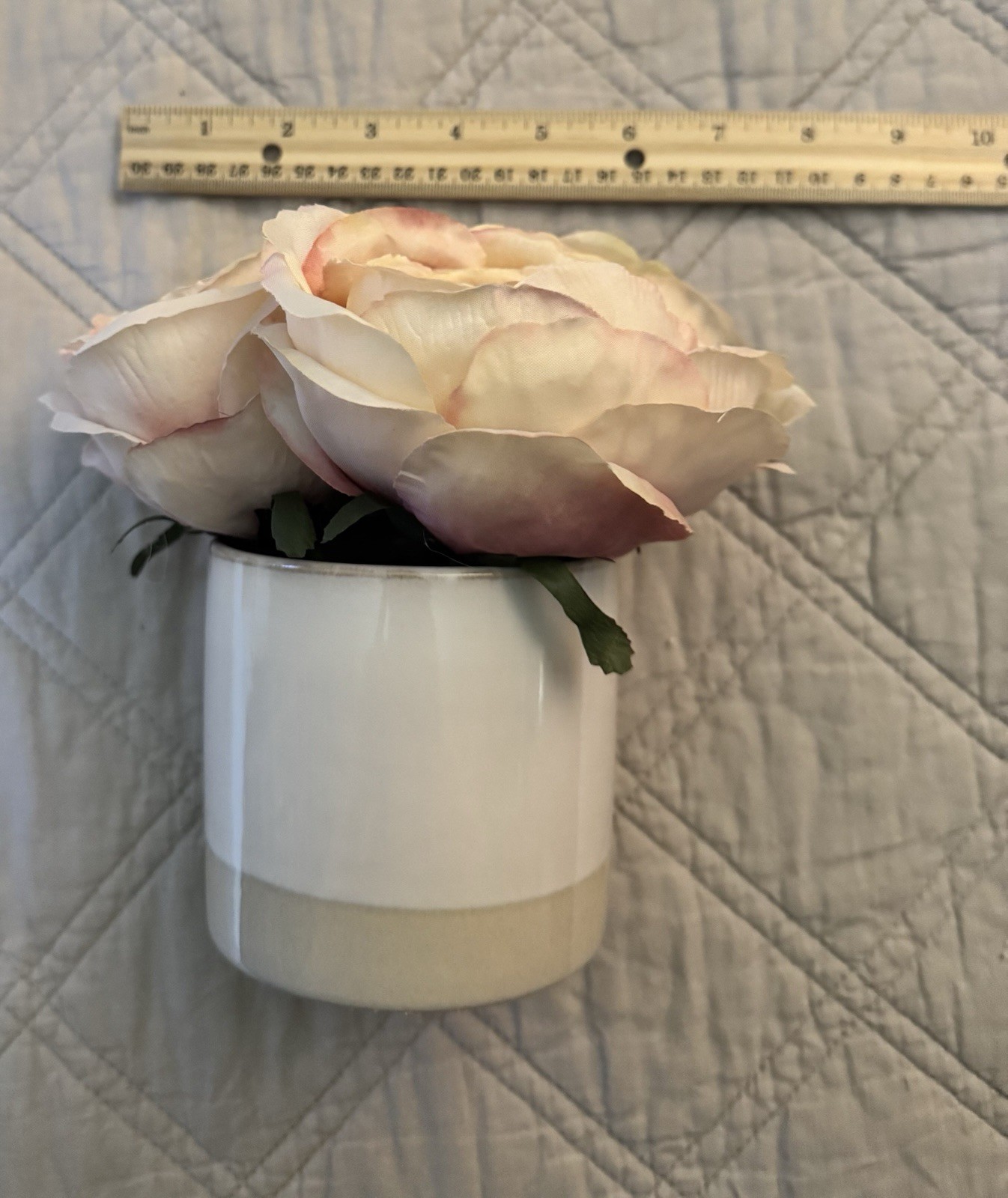 Floral Decor In Ceramic Pot- NEW