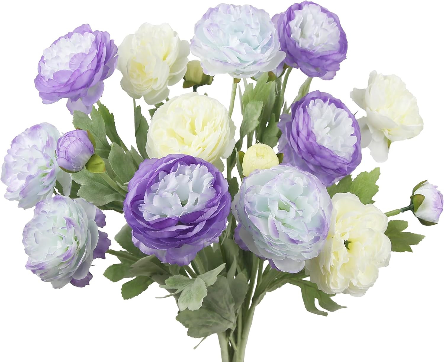 6 Pcs Artificial Flowers Silk Peony Rose Single Stem Artificial Flowers Faux Peo