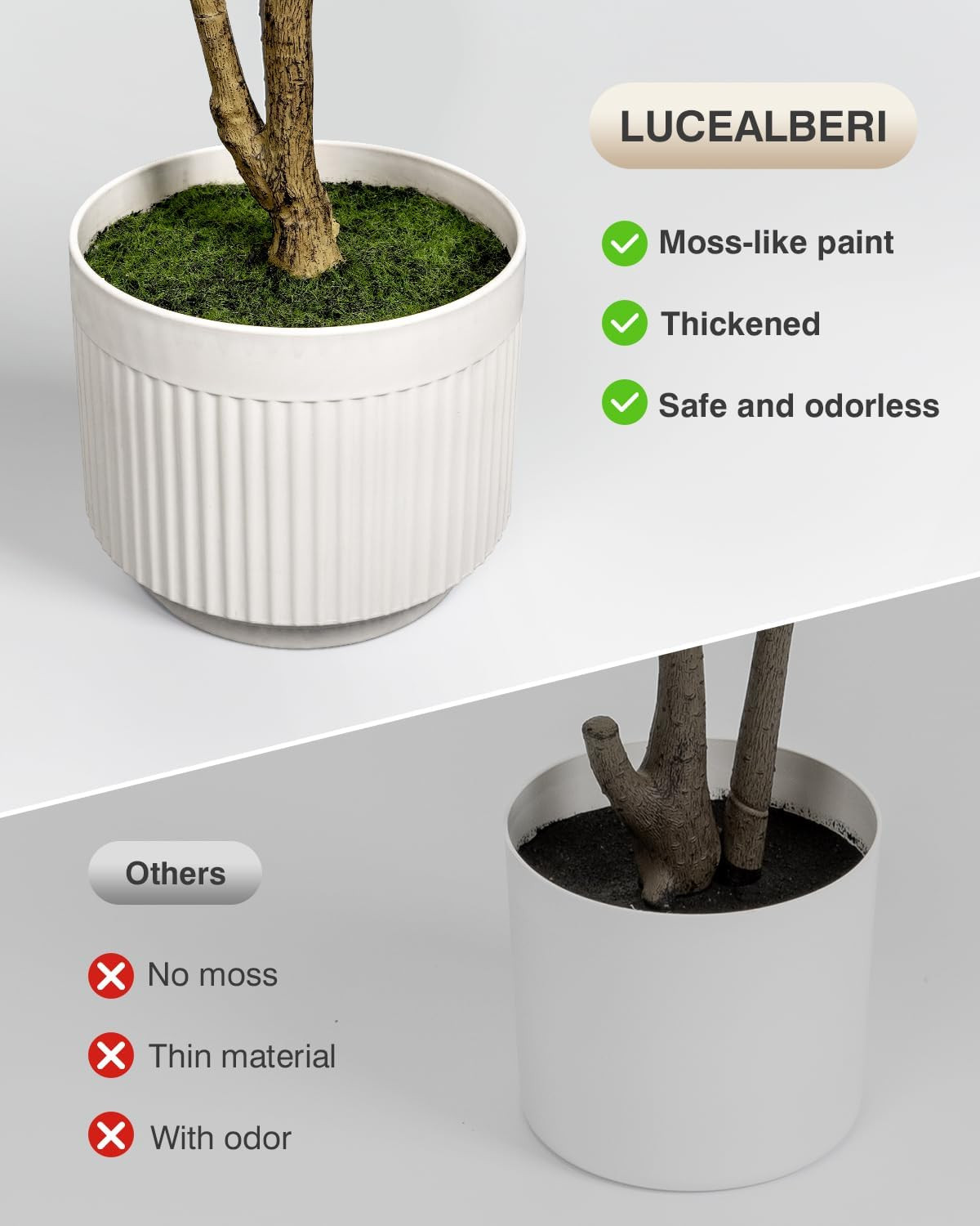 6FT Artificial Olive Tree with Planter – Realistic Faux Indoor Decor