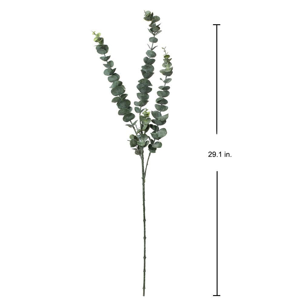 29” Faux Eucalyptus Branches Spray Artificial Eucalyptus Leaves Long Stems F…
