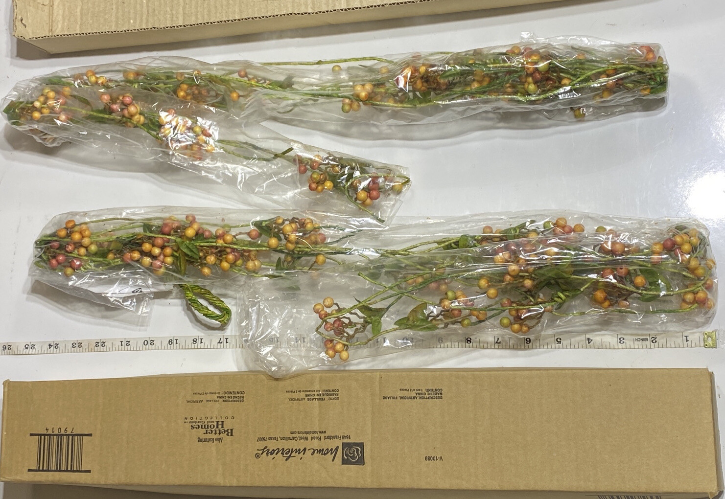 Better Homes Gardens / Home Interiors – Bayberry Garland #79014 Two 53″ Long pcs