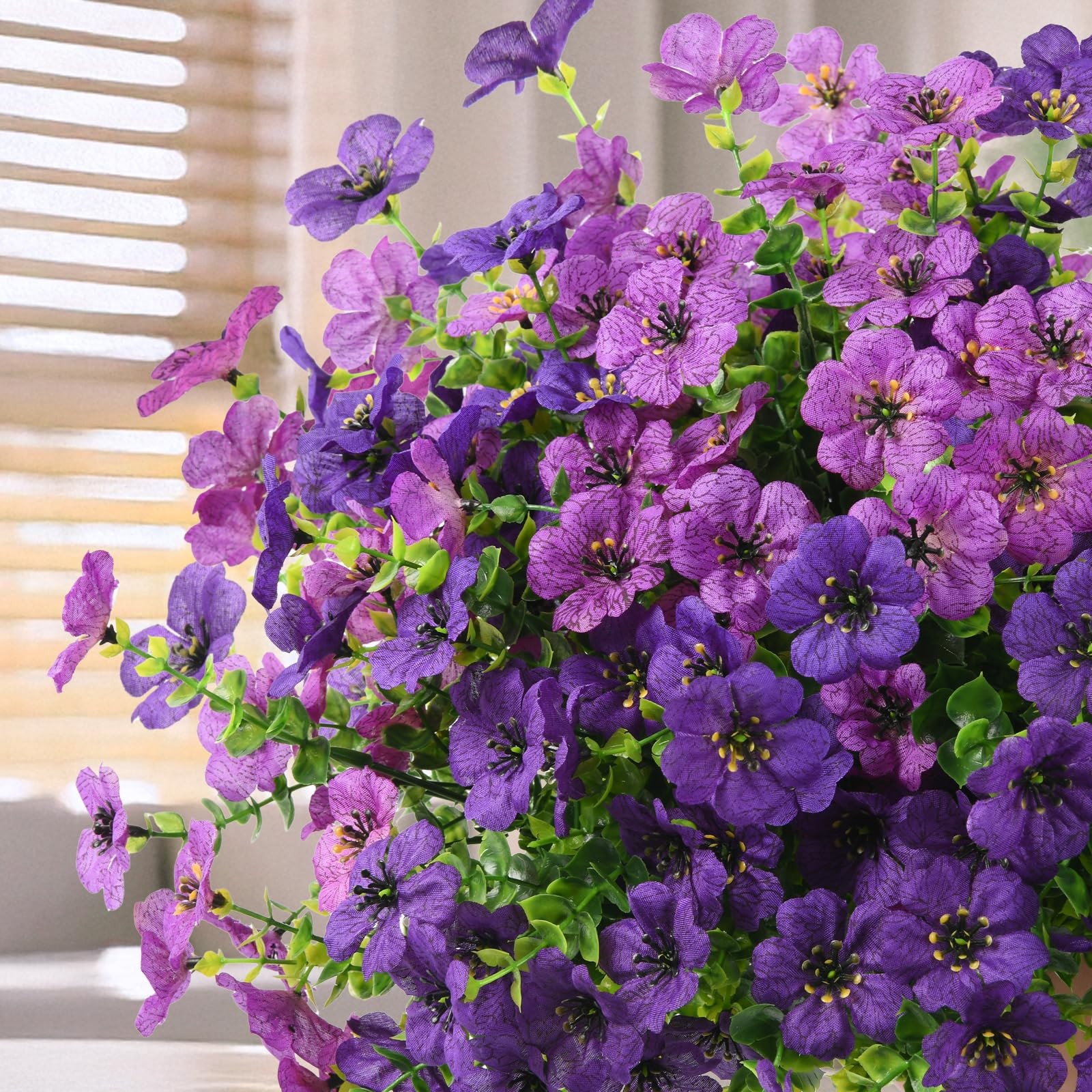 ZFProcess Artificial Flowers Faux Plants Outdoor Fake Flowers Spring Decor,12