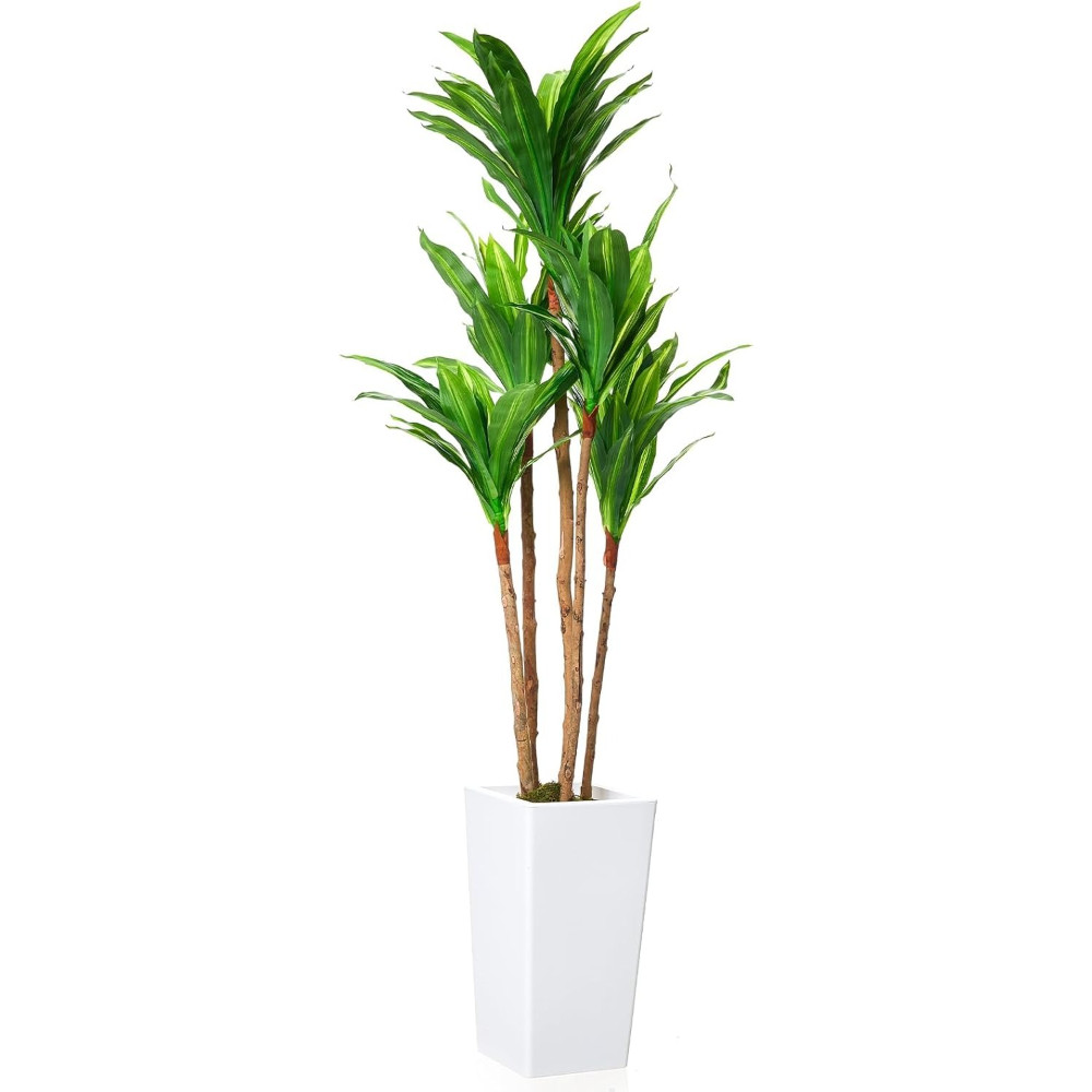 4.8ft Artificial Brazilian Wood Tree in Pot Areca Palm for Living Room or Office