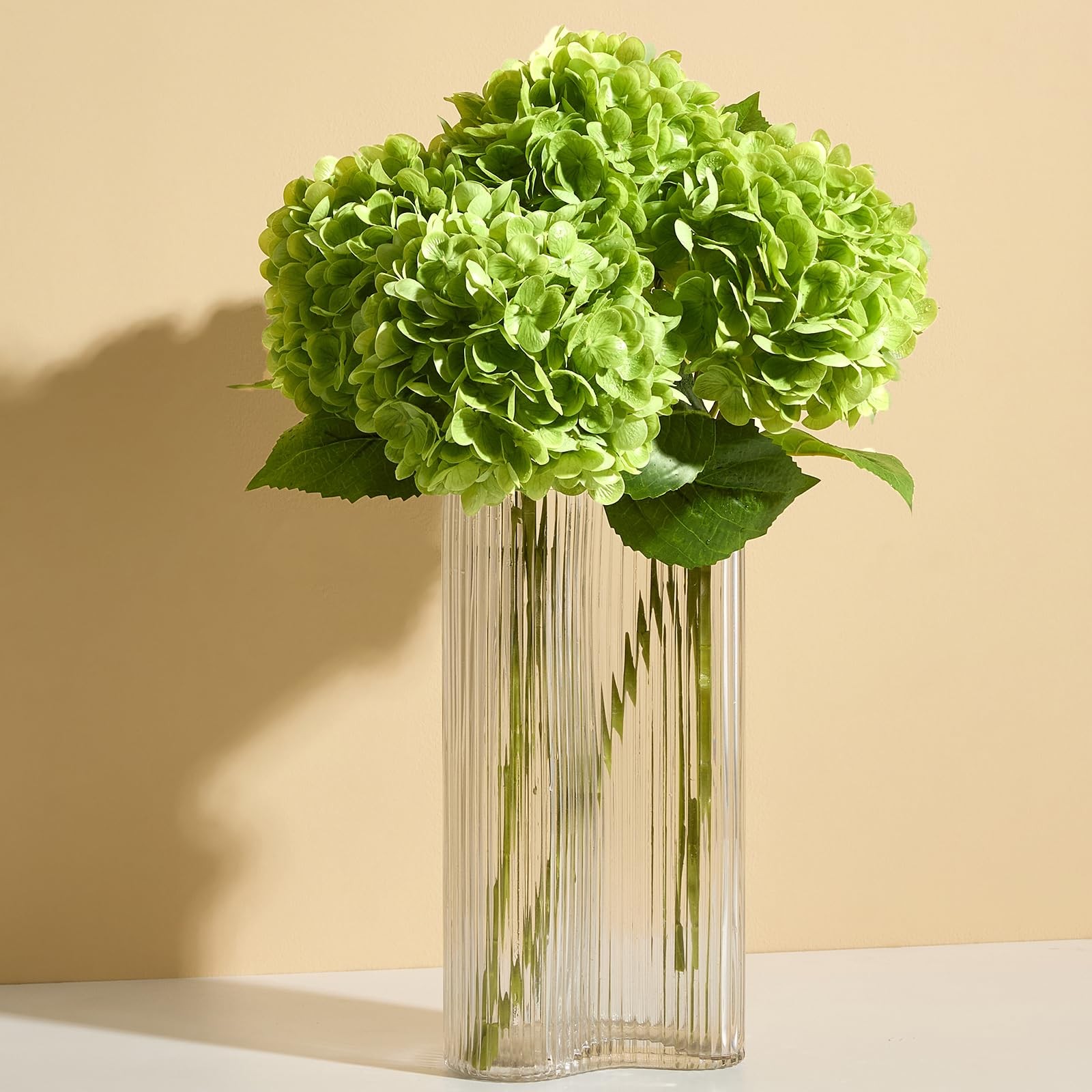 Hortensias artificiales de tacto real de 50 cm con tallo largo Arreglos florales
