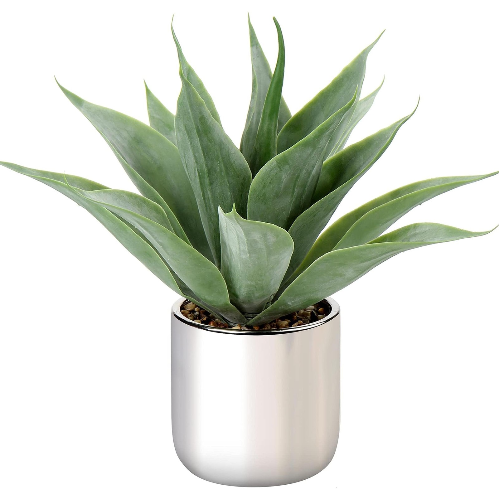 1 PC 13″ Large Agave Artificial Potted Succulent Fake Aloe Vera Plant Pot